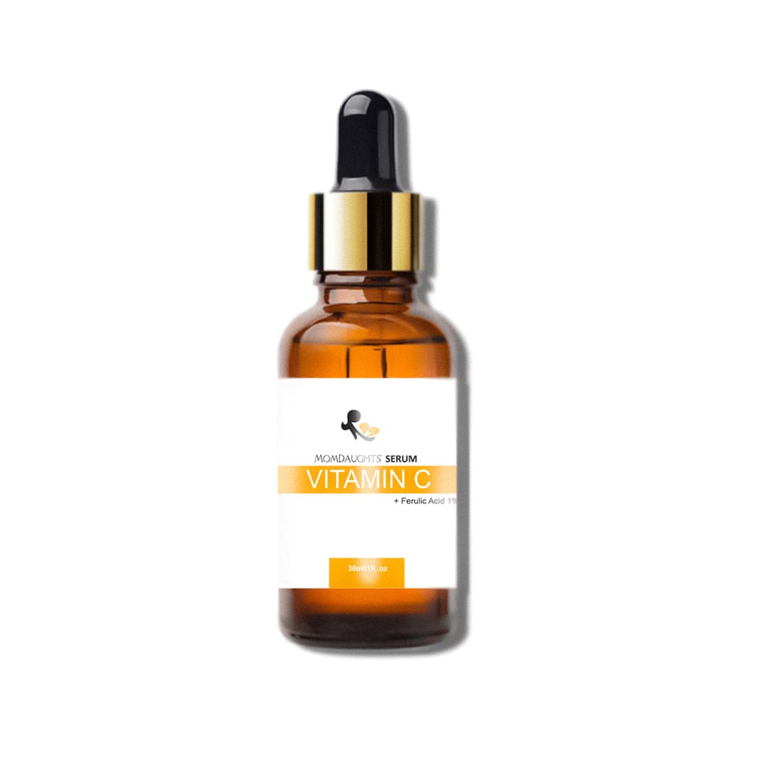 MomDaughts' Vitamin C Ferulic Acid Serum: Hydrated Skin 30mL.