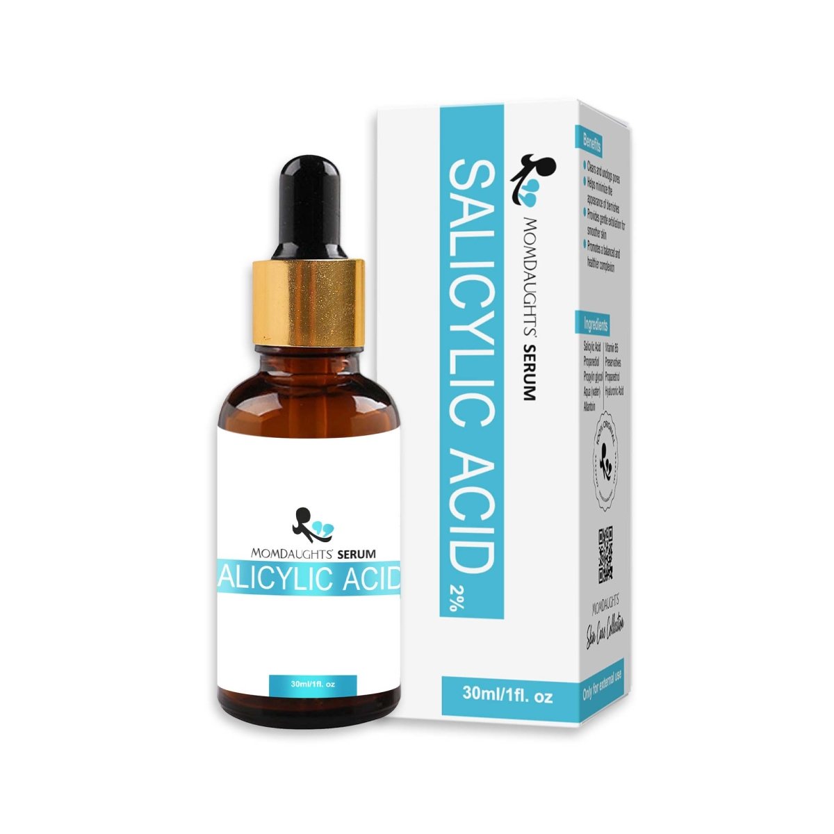 MomDaughts' Salicylic Skin Serum: Healthier Skin Complexion 30mL.