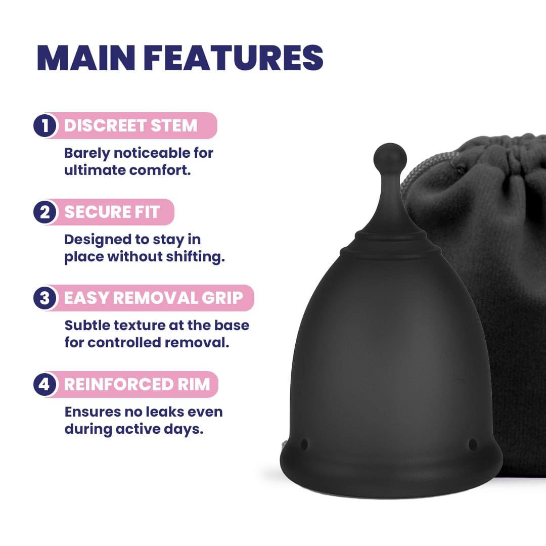 MomDaughts' Short Tailed Menstrual Cup.