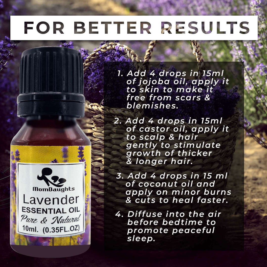 Relax and Unwind MomDaughts' Lavender 100% Pure & Natural Essential Oil Serenity and Calm.