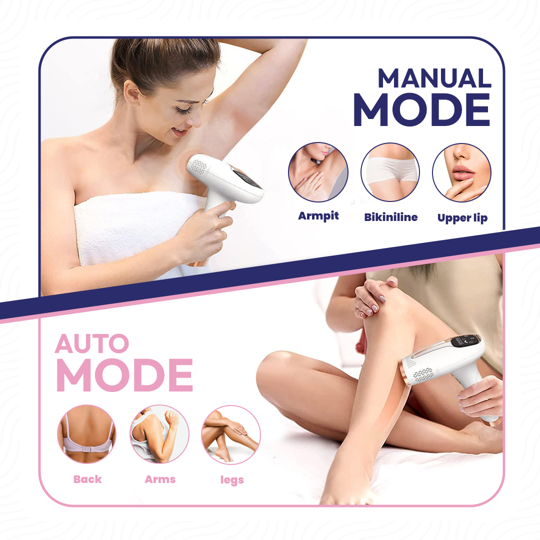 MomDaughts' Premium IPL Hair Remover with Cooling Effect.
