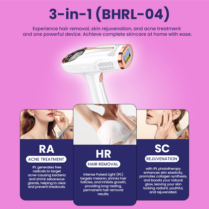MomDaughts' Premium IPL Hair Remover with Cooling Effect.