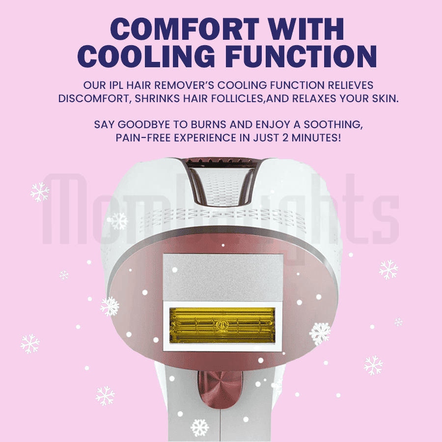 MomDaughts' Premium IPL Hair Remover with Cooling Effect.