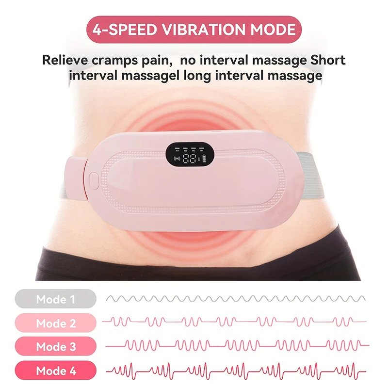4 Speed Vibration Mode in Menstrual Heating Pad