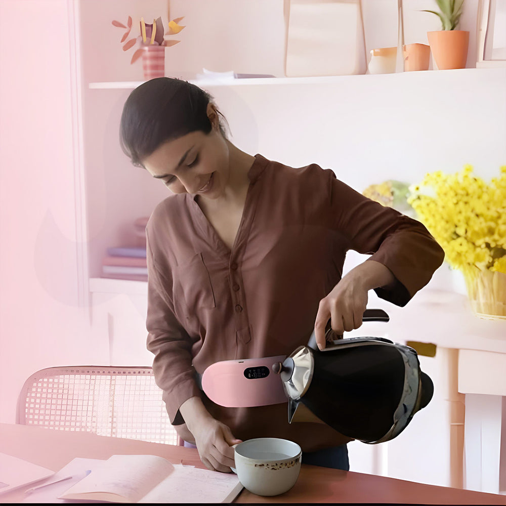 Relaxing with Heat Pad