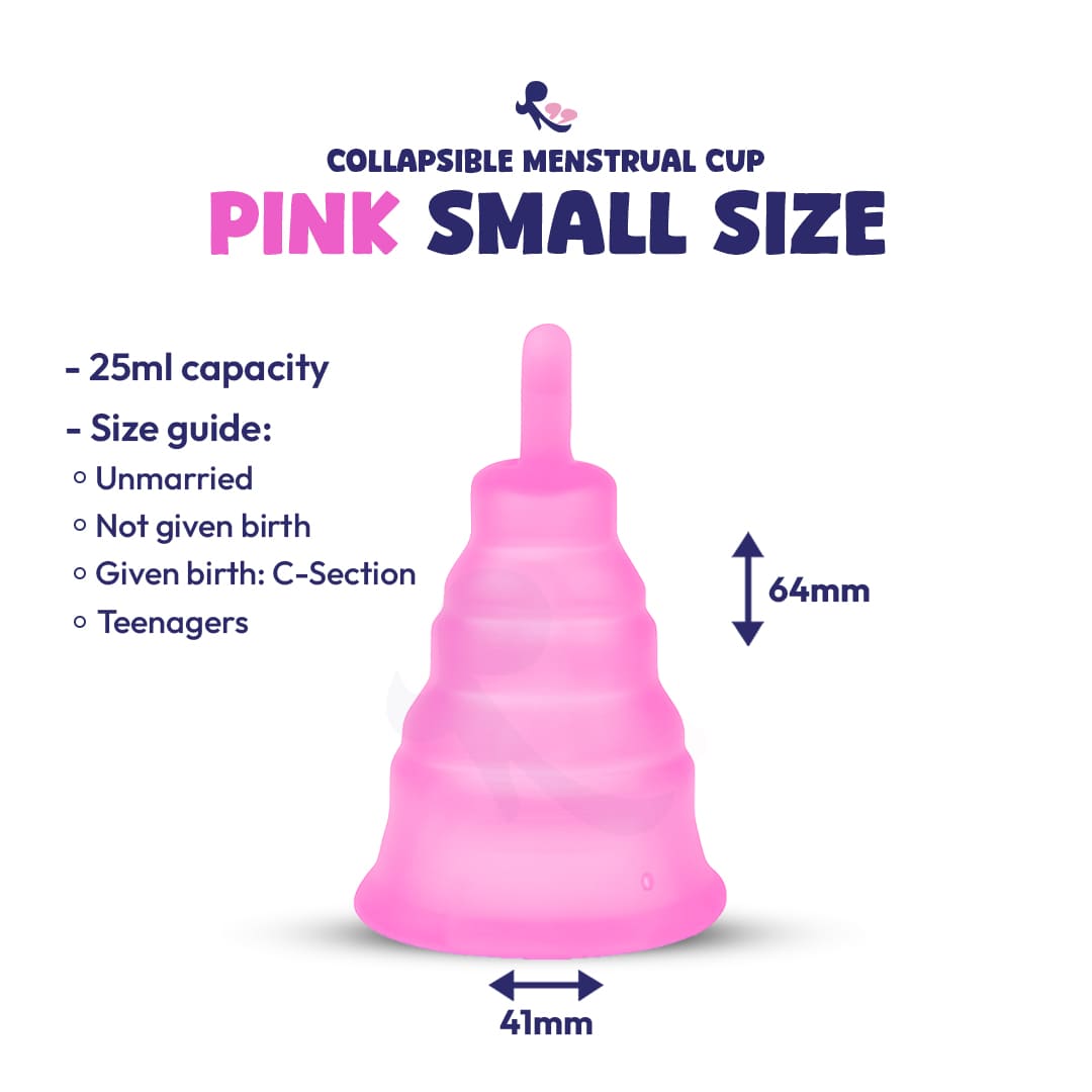 MomDaughts' Collapsible Menstrual Cup With Cute Storage Case.