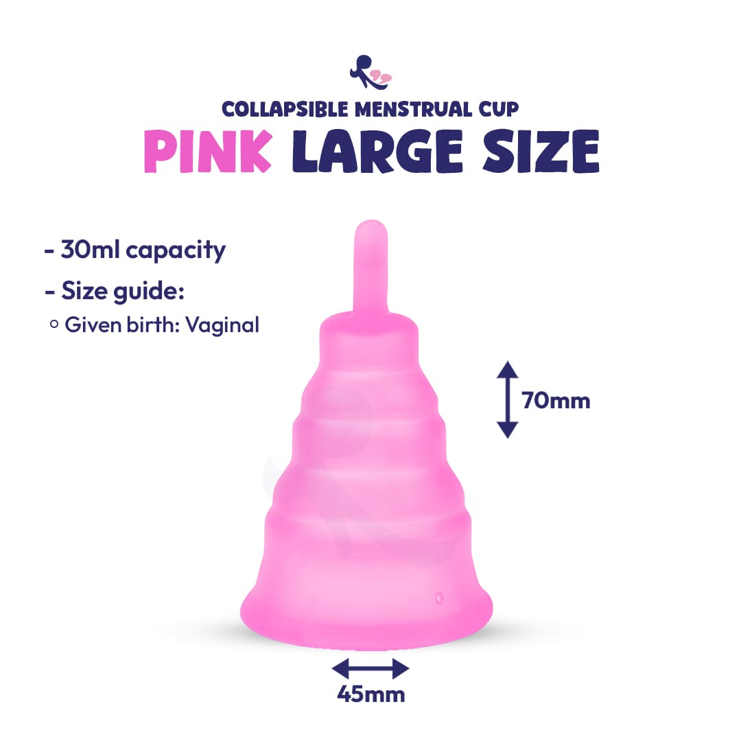 MomDaughts' Collapsible Menstrual Cup With Cute Storage Case.