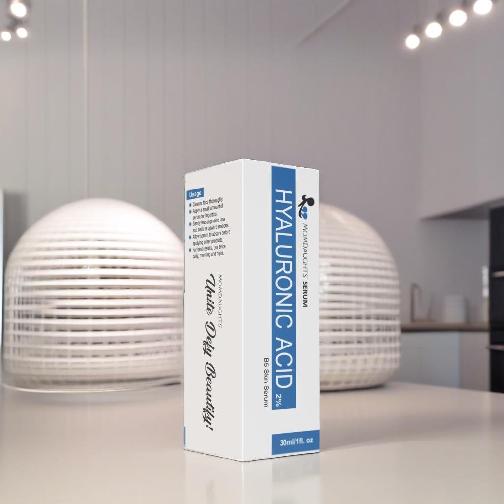 MomDaughts' Hyaluronic Acid + Vitamin B5 Serum: Hydrated Skin 30mL.