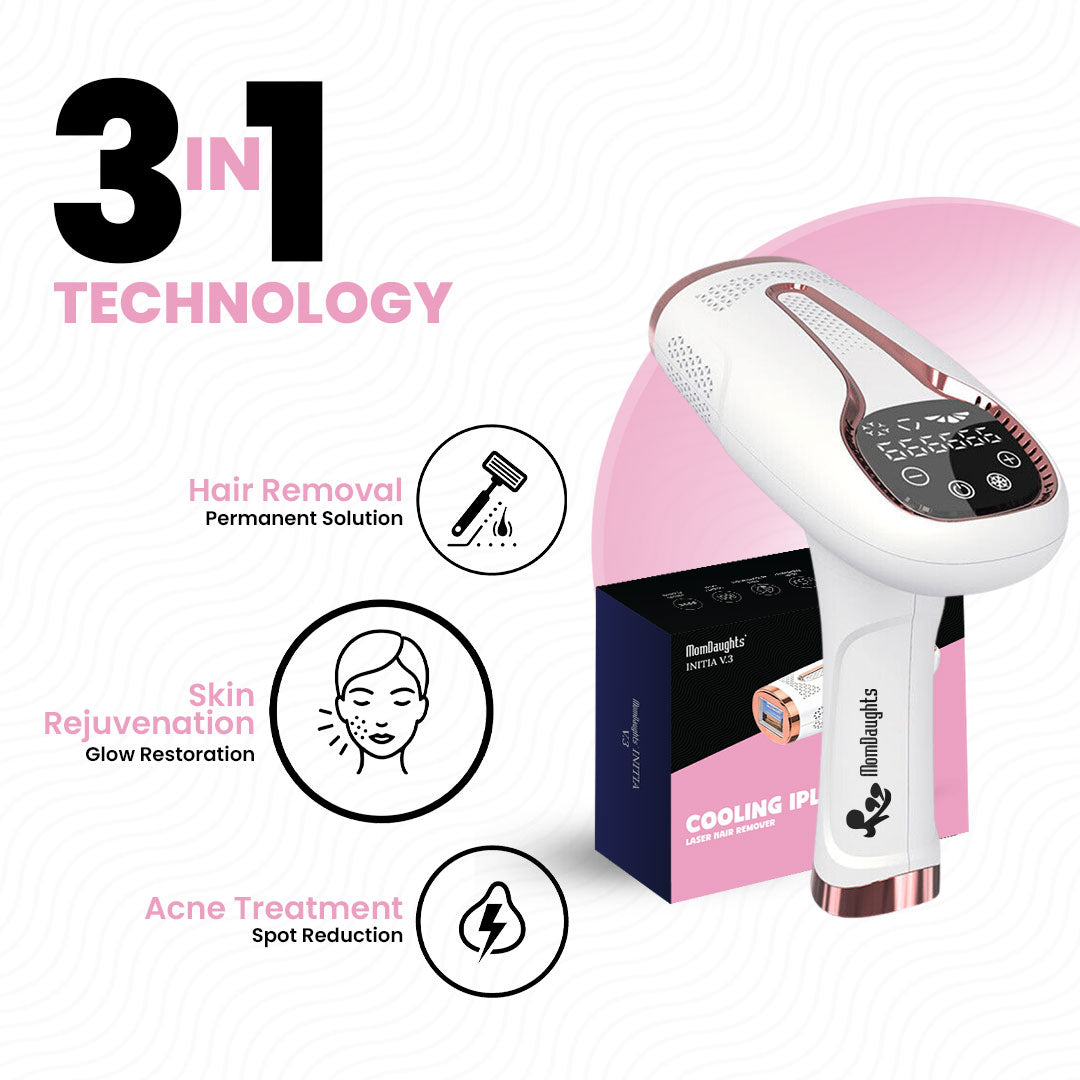 MomDaughts Initia Cooling v3 IPL Laser Hair Remover