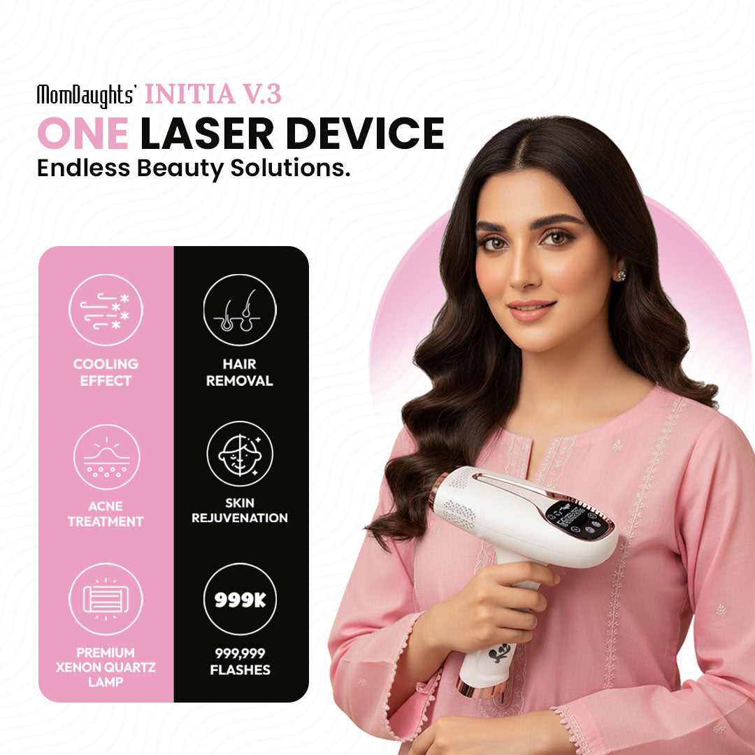 MomDaughts Initia Cooling v3 IPL Laser Hair Remover