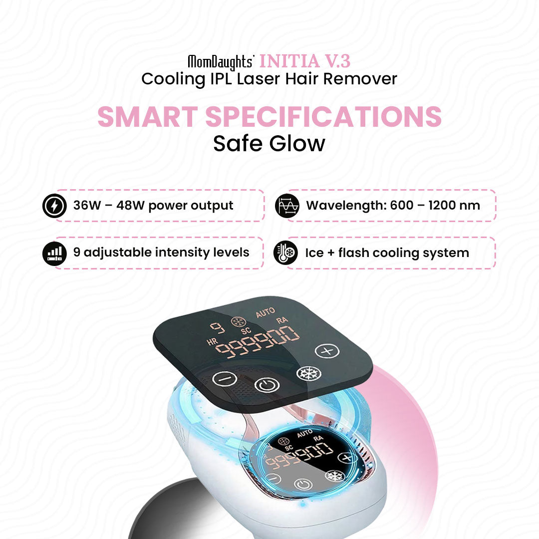 MomDaughts Initia Cooling v3 IPL Laser Hair Remover