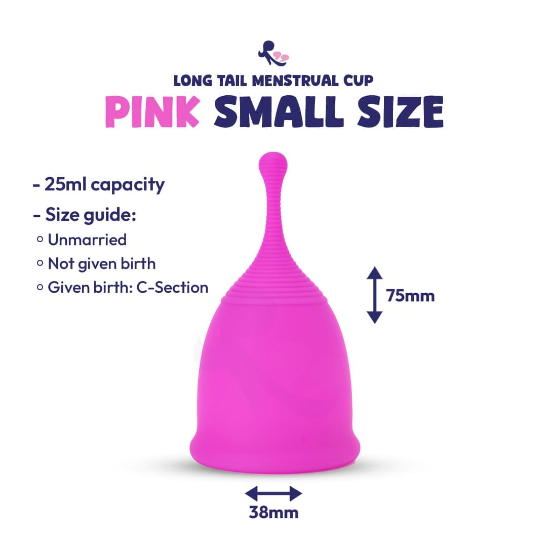 MomDaughts' Long Tailed Menstrual Cup