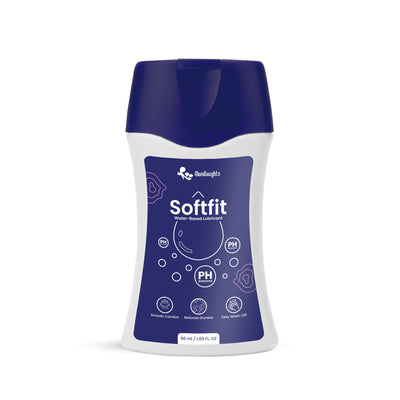 MomDaughts Softfit Lubricant for Menstrual Cups, 50ml bottle, smooth and gentle personal lubricant for comfortable use.