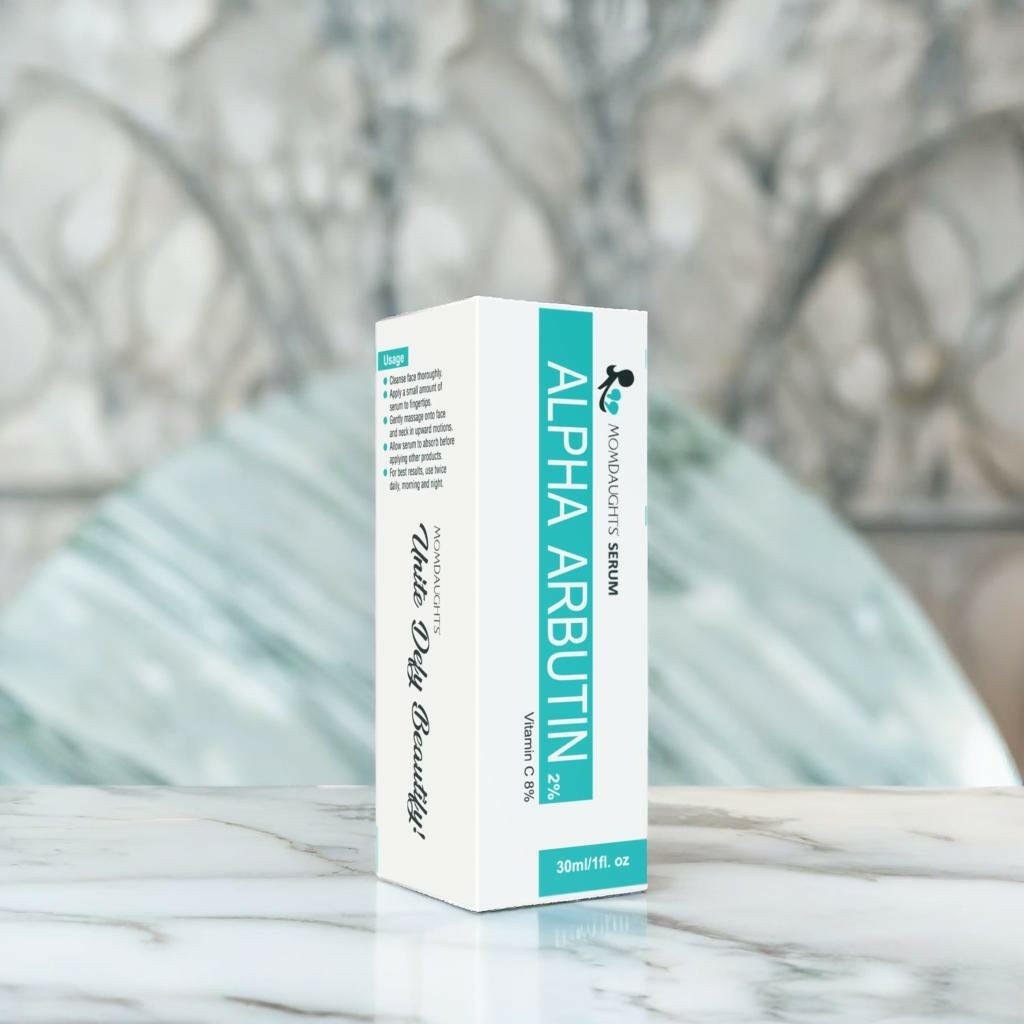 MomDaughts' Alpha Arbutin + Vitamin C Skin Serum: Brightening Skin 30mL.