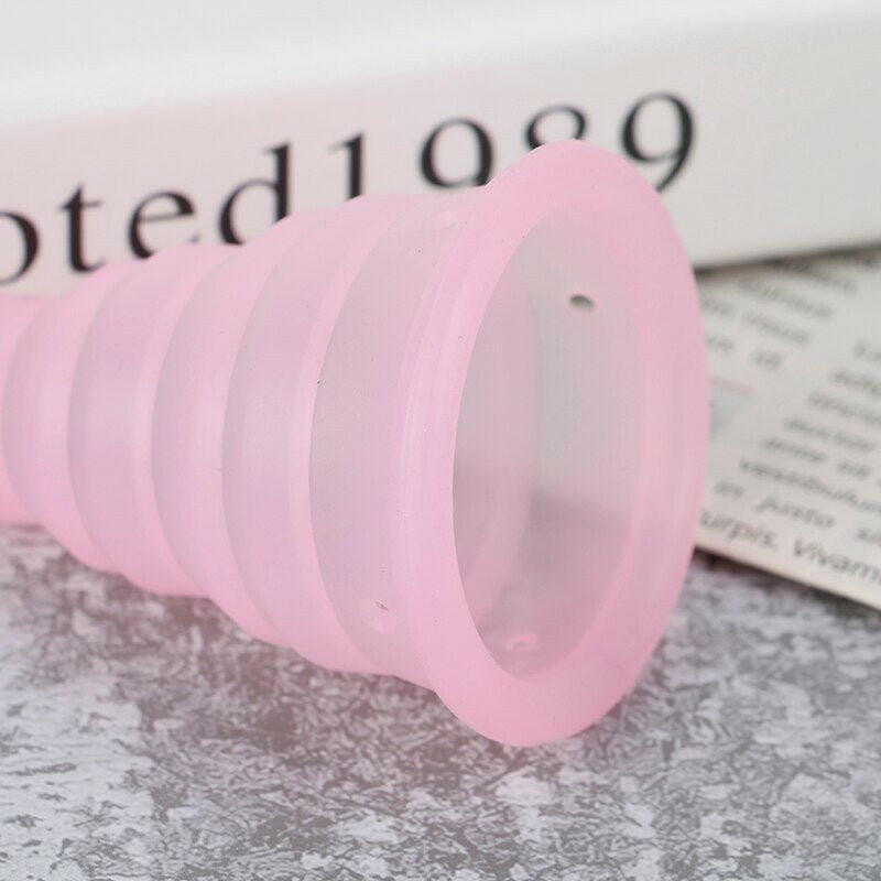 MomDaughts' Collapsible Menstrual Cup With Cute Storage Case.