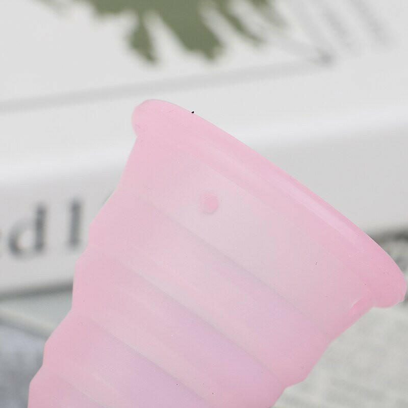 MomDaughts' Collapsible Menstrual Cup With Cute Storage Case.