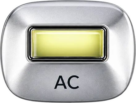 AC blemish head with yellow filter
